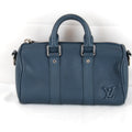 Louis Vuitton Blue Leather Handbag Shoulder Bag (Pre-Owned)