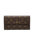 Louis Vuitton Brown Pvc Leather Long Wallet (Tri-Fold) (Pre-Owned)