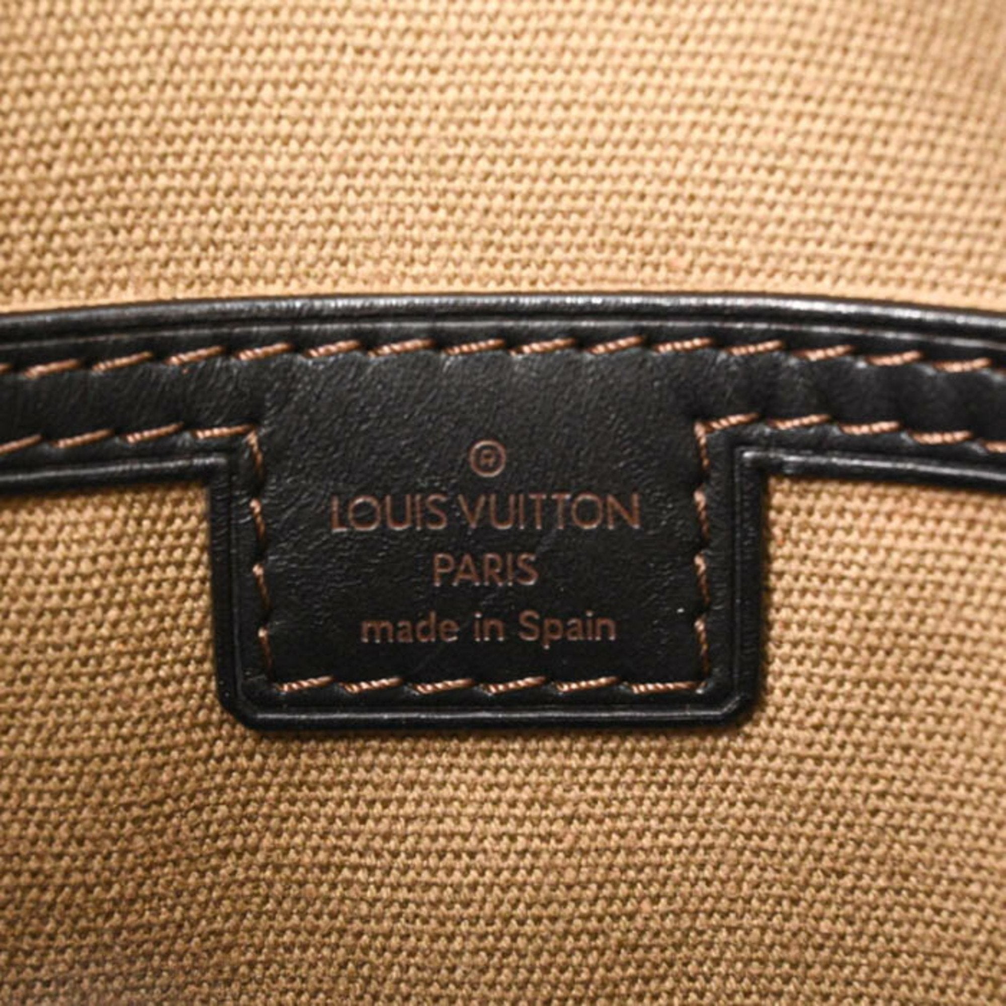 Louis Vuitton Dark Brown Leather Pochette Shoulder Bag (Pre-Owned)