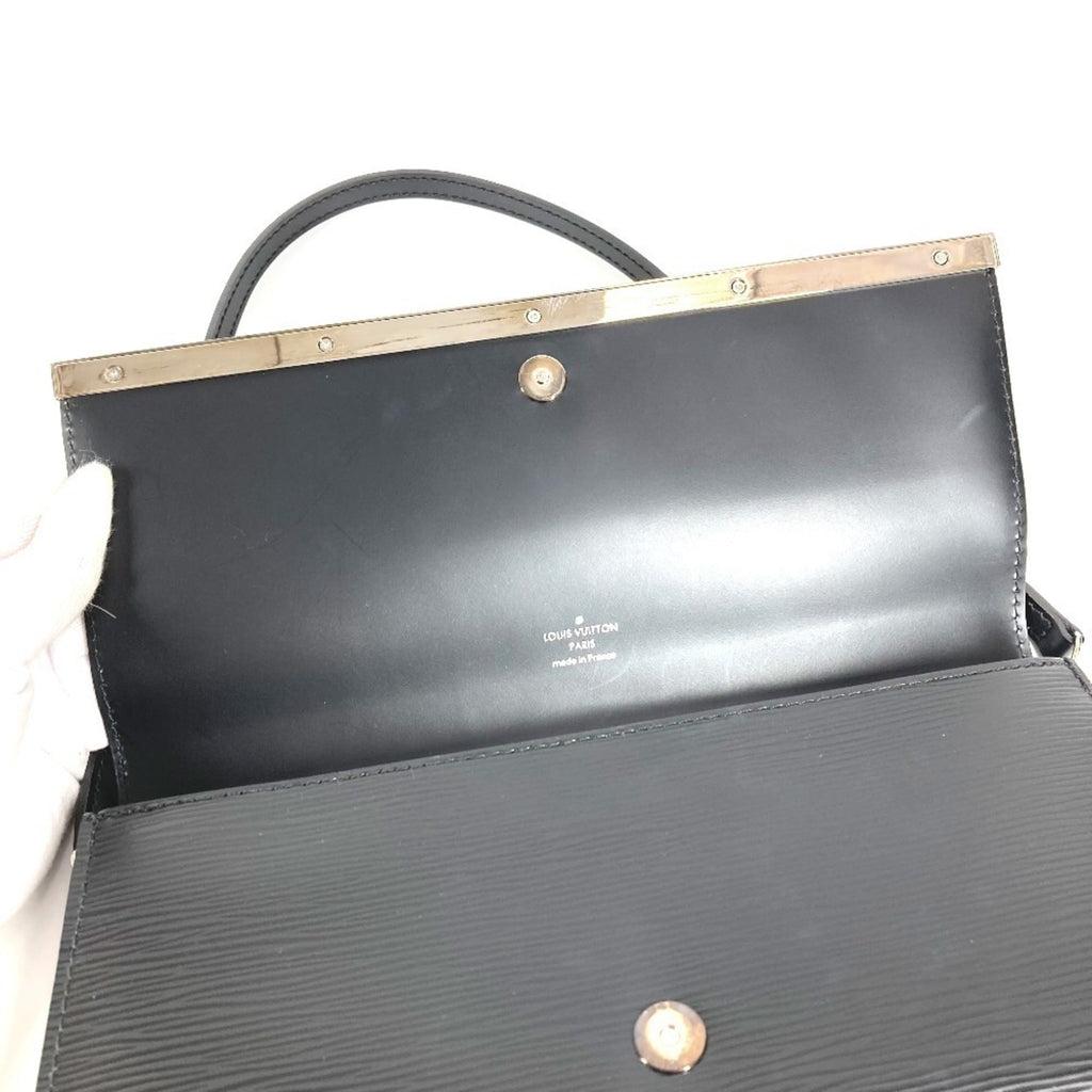 Louis Vuitton Epi Black Noir Epi Leather Clutch Bag Pochette Shoulder Bag (Pre-Owned)
