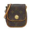 Louis Vuitton Marron Coated Canvas Pochette Shoulder Bag (Pre-Owned)
