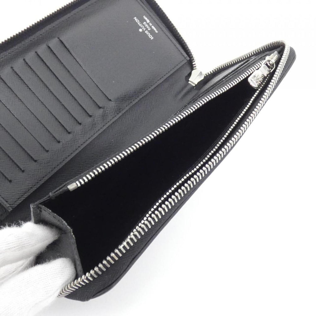 Louis Vuitton Gris Leather Long Wallet (Bi-Fold) (Pre-Owned)
