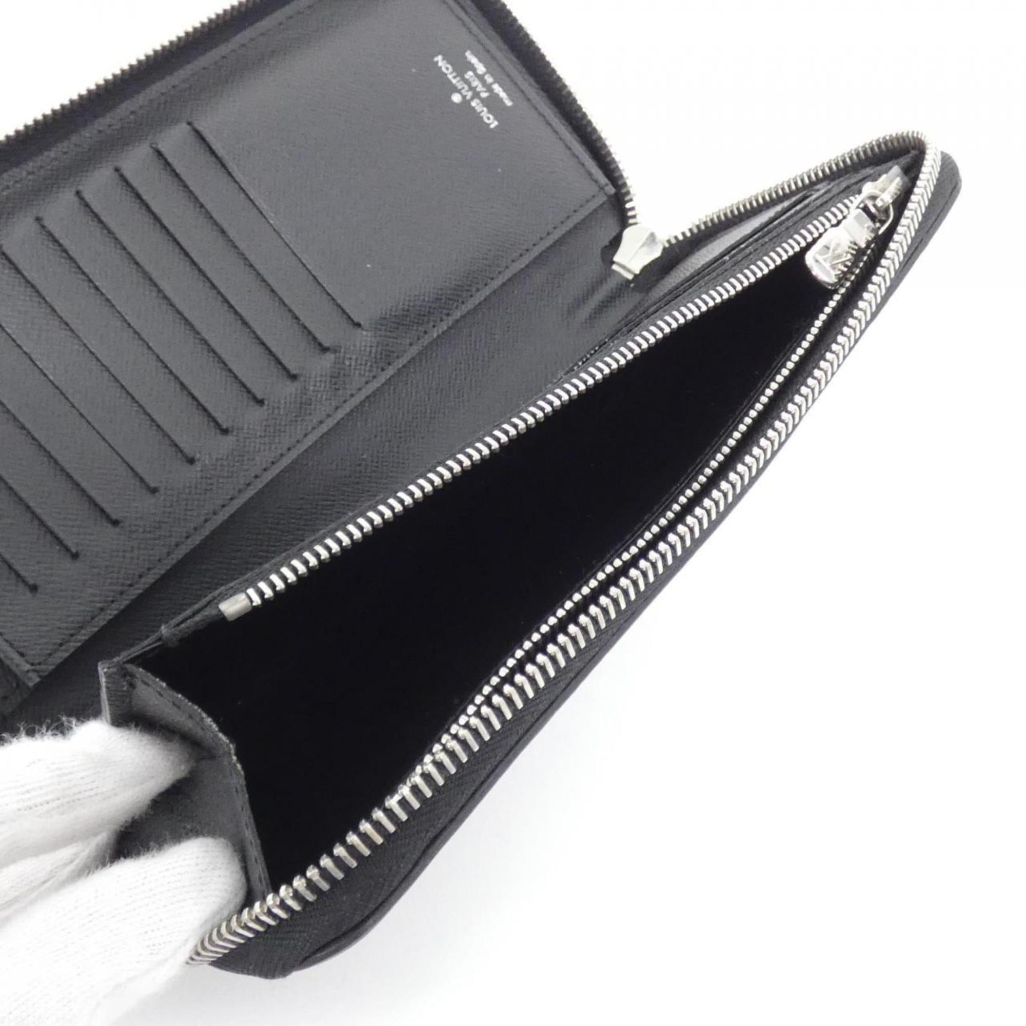 Louis Vuitton Gris Leather Long Wallet (Bi-Fold) (Pre-Owned)
