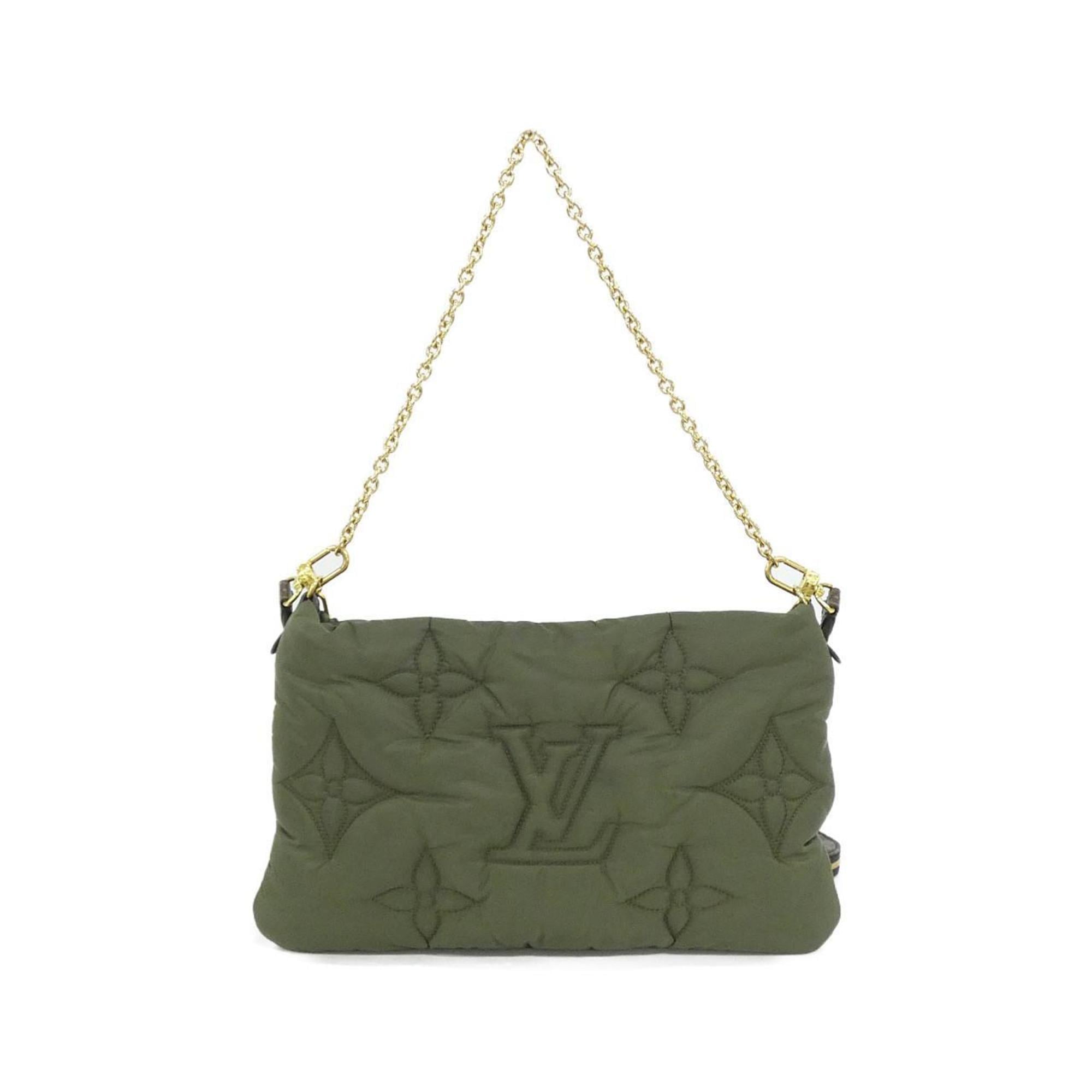 Louis Vuitton Beige Khaki Pochette Shoulder Bag (Pre-Owned)