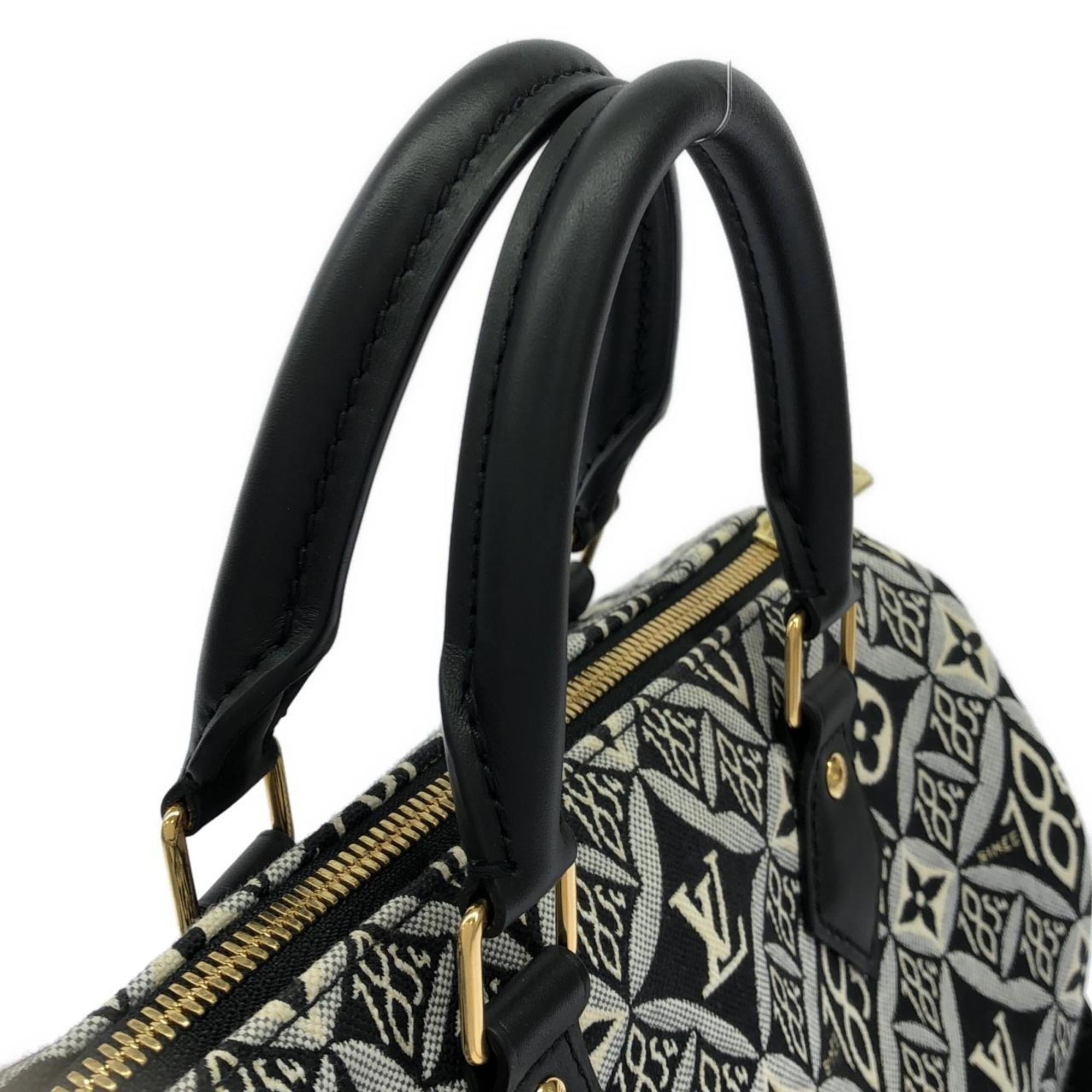 Louis Vuitton Black Jacquard Boston Bag (Pre-Owned)
