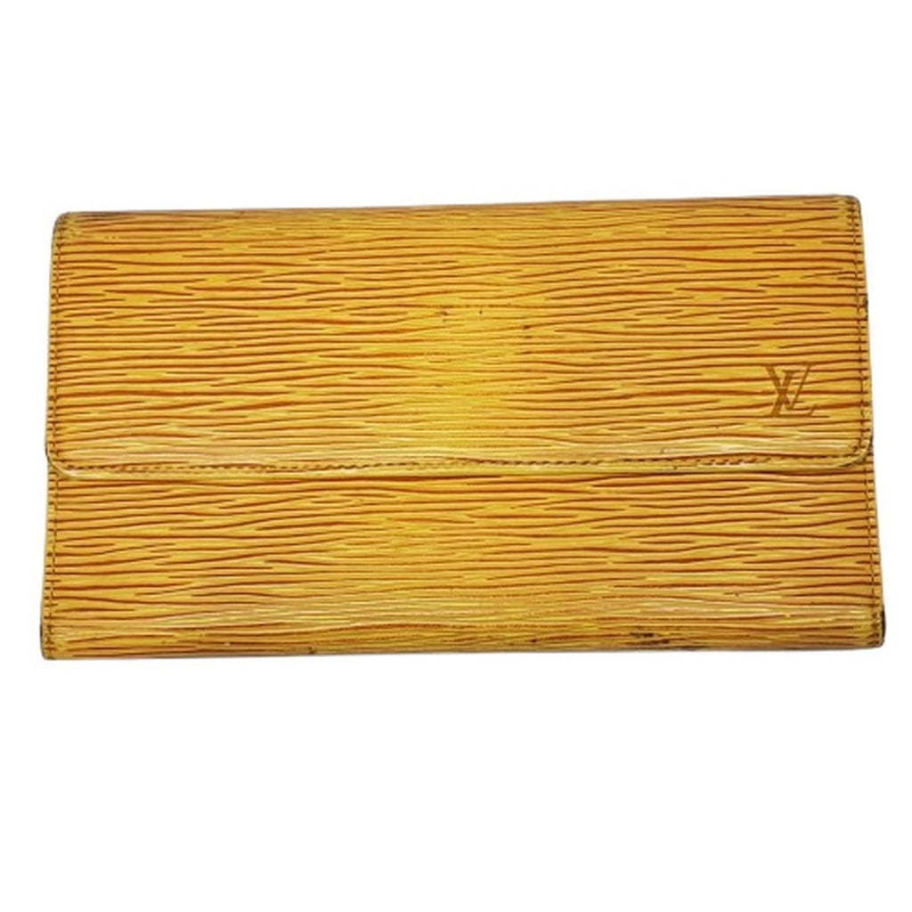 Louis Vuitton Epi Yellow Epi Leather Long Wallet (Bi-Fold) (Pre-Owned)