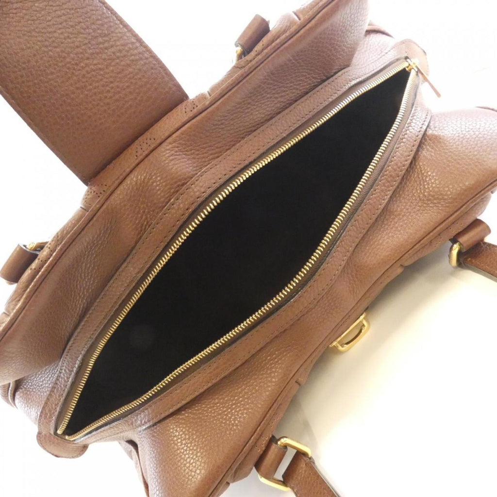 Louis Vuitton Mahina Cognac Leather Shoulder Bag (Pre-Owned)