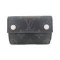 Louis Vuitton Black Coated Canvas Card Wallet (Pre-Owned)