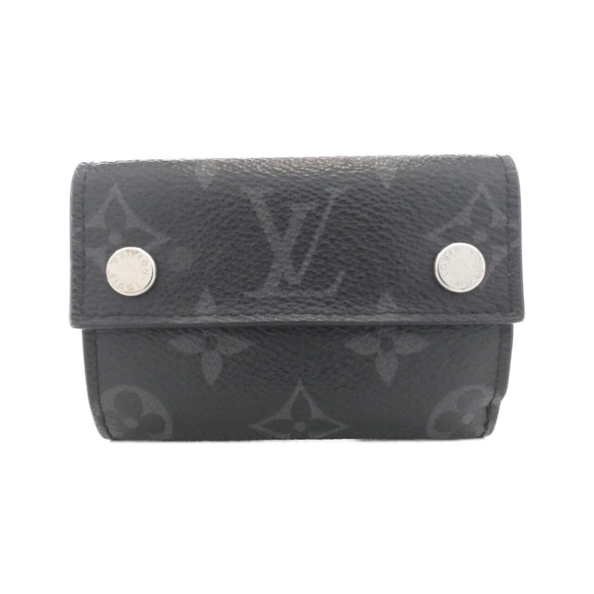 Louis Vuitton Black Coated Canvas Card Wallet (Pre-Owned)