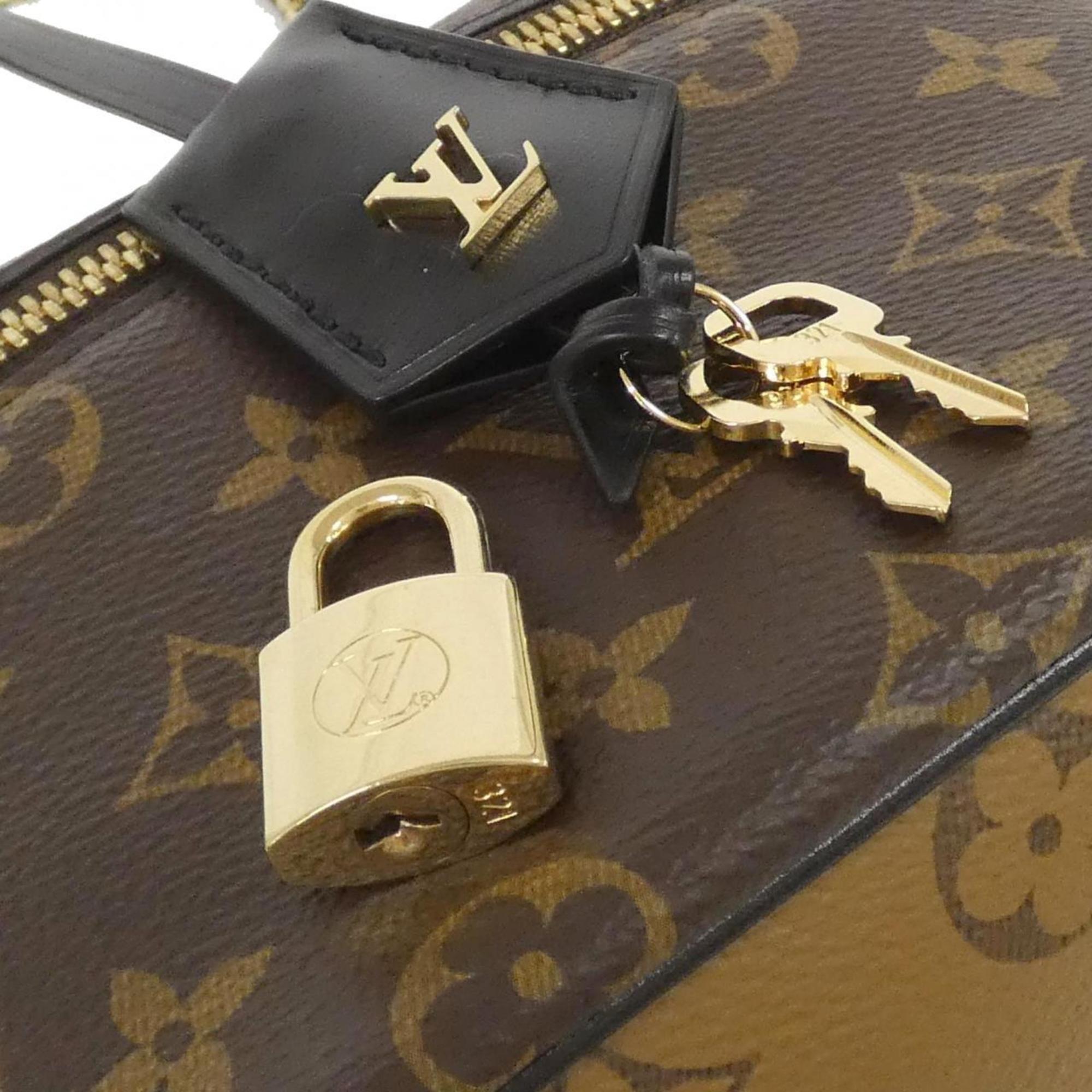 Louis Vuitton Marron Coated Canvas Handbag (Pre-Owned)