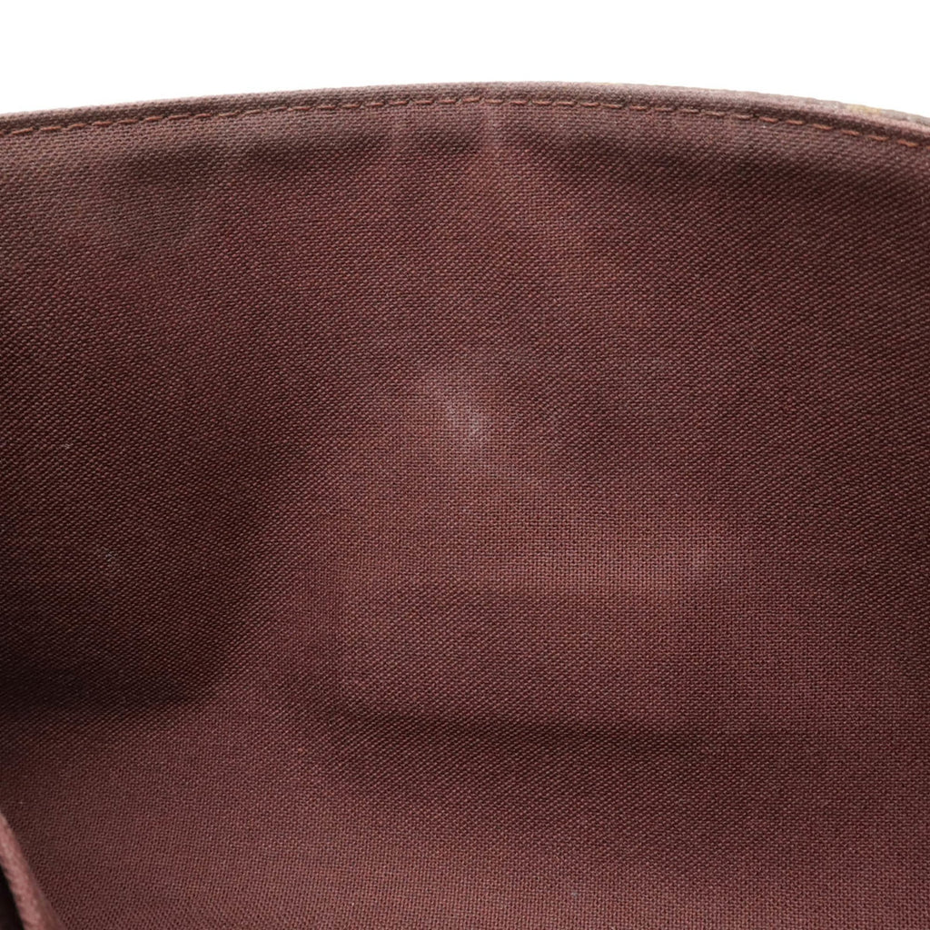 Louis Vuitton Brown Monogram Canvas Clutch Bag Shoulder Bag (Pre-Owned)