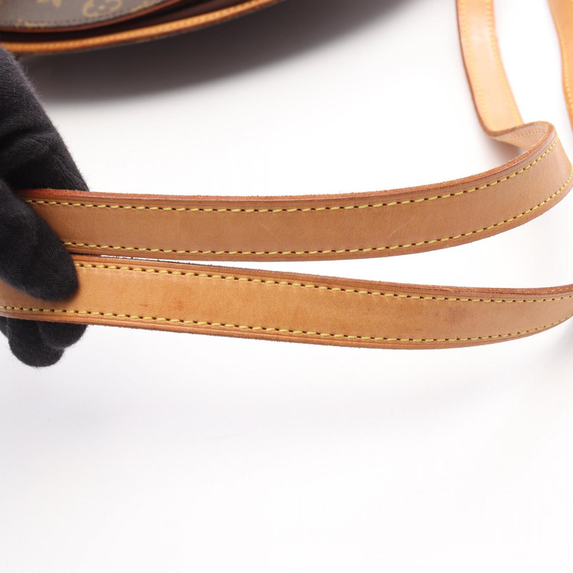 Louis Vuitton Brown Coated Canvas Leather Shoulder Bag (Pre-Owned)