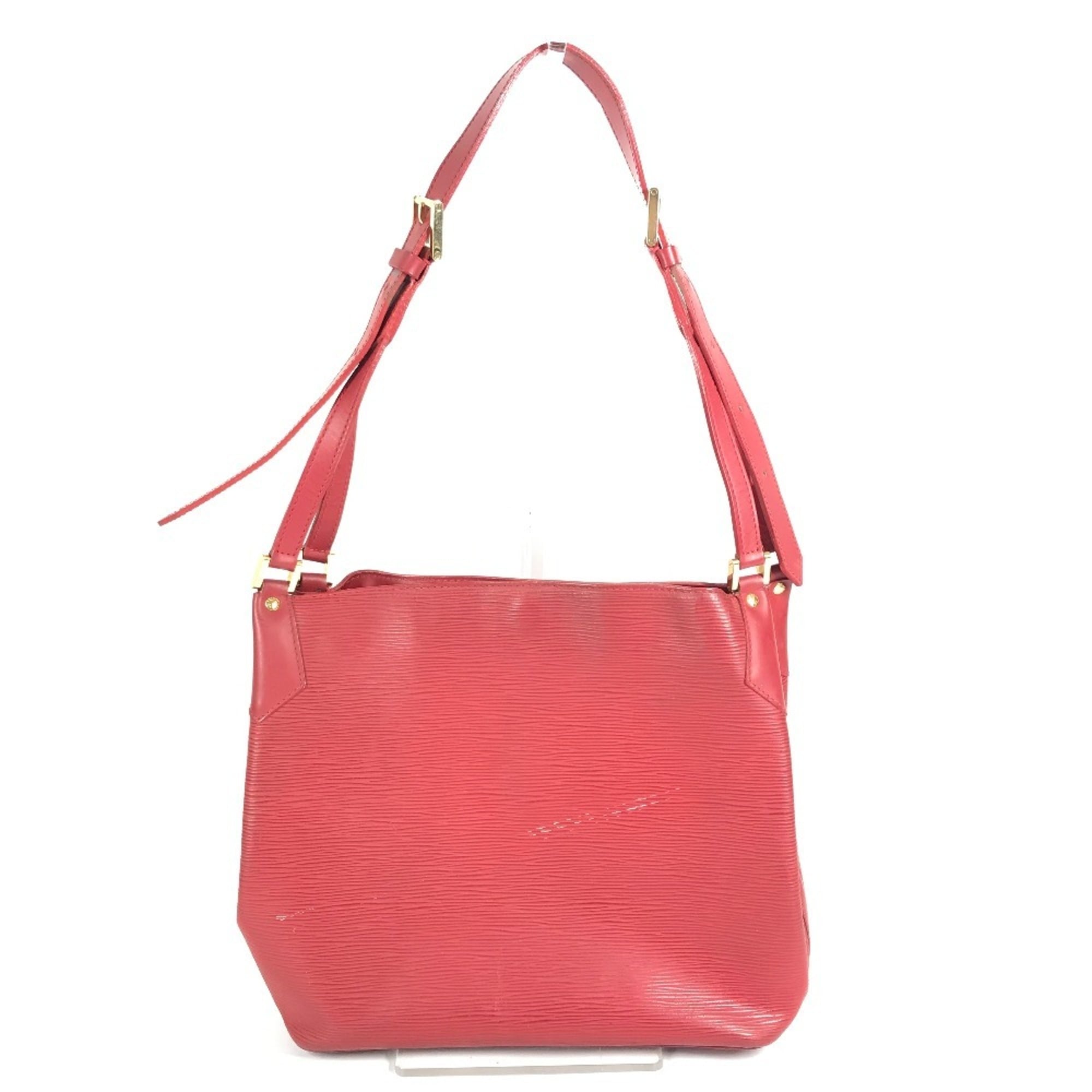 Louis Vuitton Red Color Epi Leather Shoulder Bag (Pre-Owned)