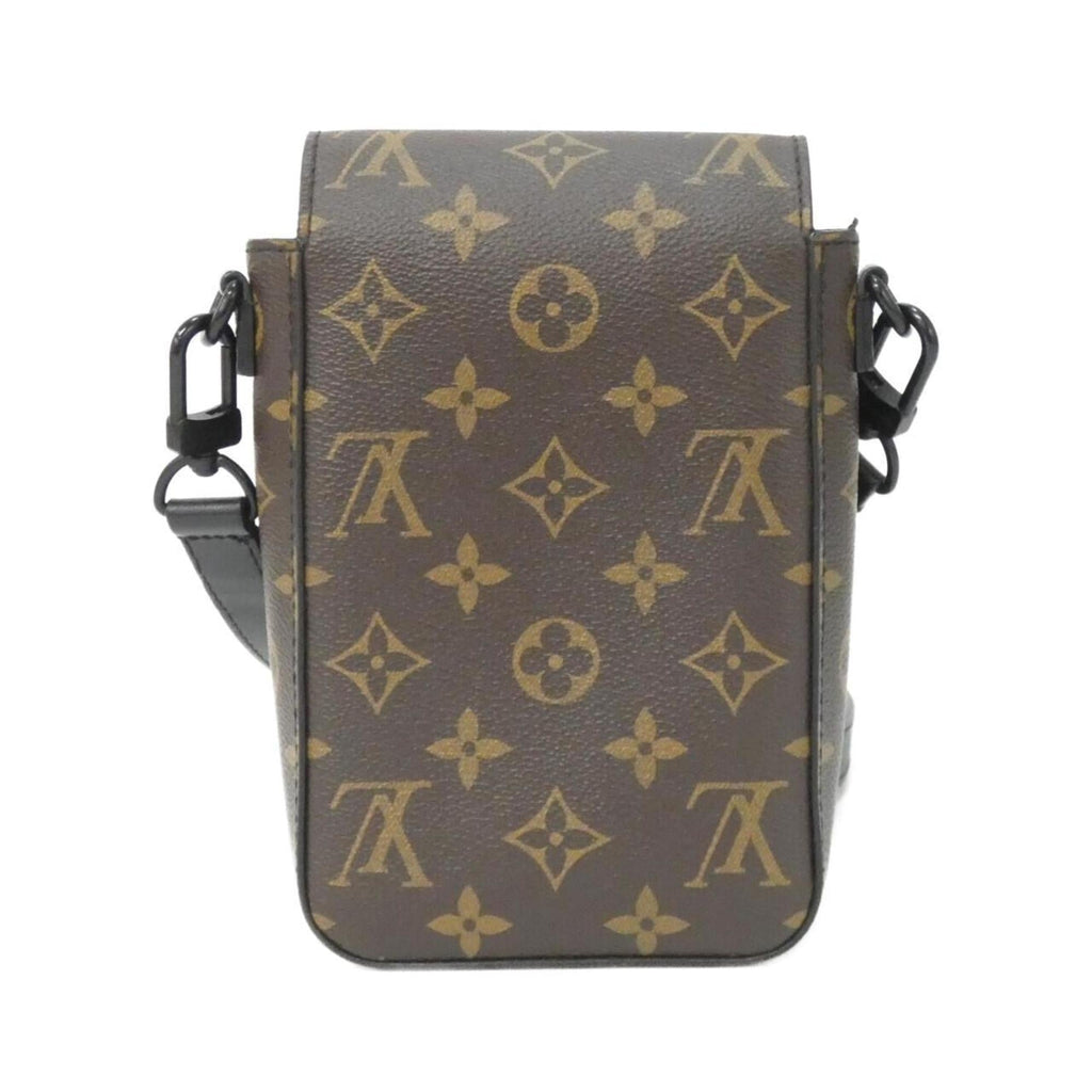 Louis Vuitton Black Marron Coated Canvas Shoulder Bag (Pre-Owned)