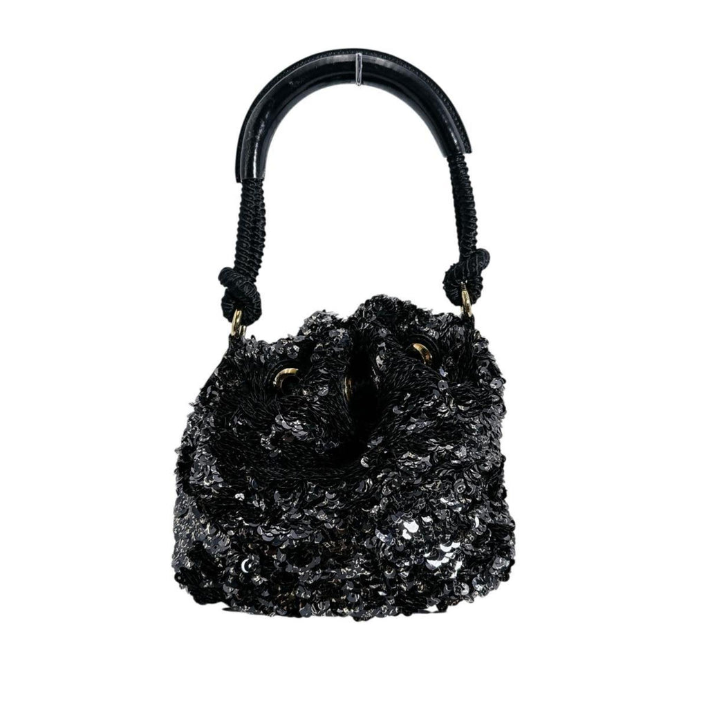 Louis Vuitton Black Spangles Handbag (Pre-Owned)