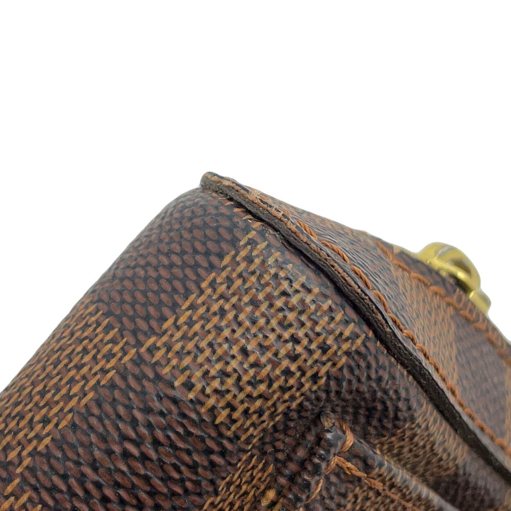 Louis Vuitton Brown Damier Canvas Ebene Damier Canvas Pouch Shoulder Bag Sling Bag (Pre-Owned)
