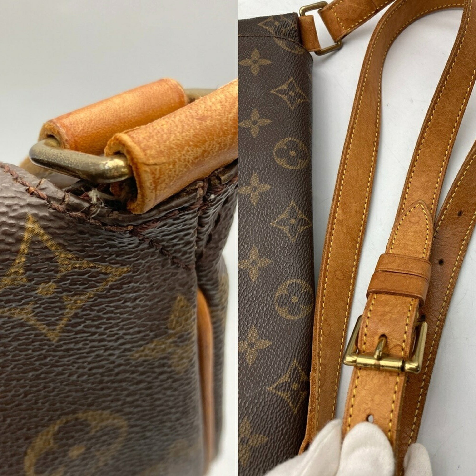 Louis Vuitton Brown Pvc Leather Shoulder Bag (Pre-Owned)