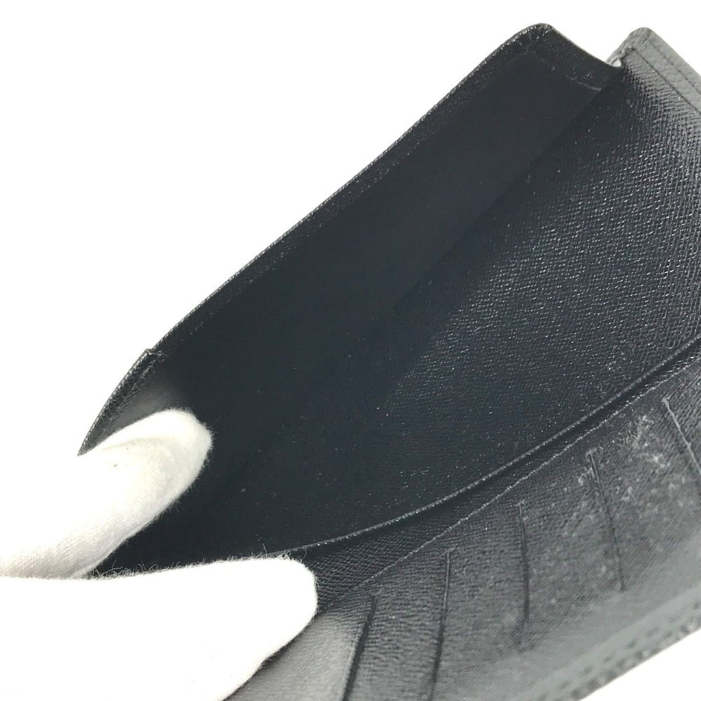 Louis Vuitton Taiga Ardoise Black Taiga Leather Long Wallet (Bi-Fold) (Pre-Owned)