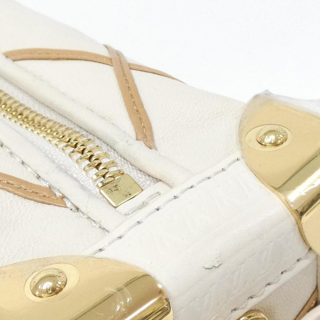 Louis Vuitton White Leather Shoulder Bag (Pre-Owned)