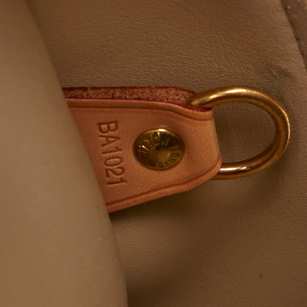 Louis Vuitton Beige Yellow Patent Leather Boston Bag Handbag (Pre-Owned)