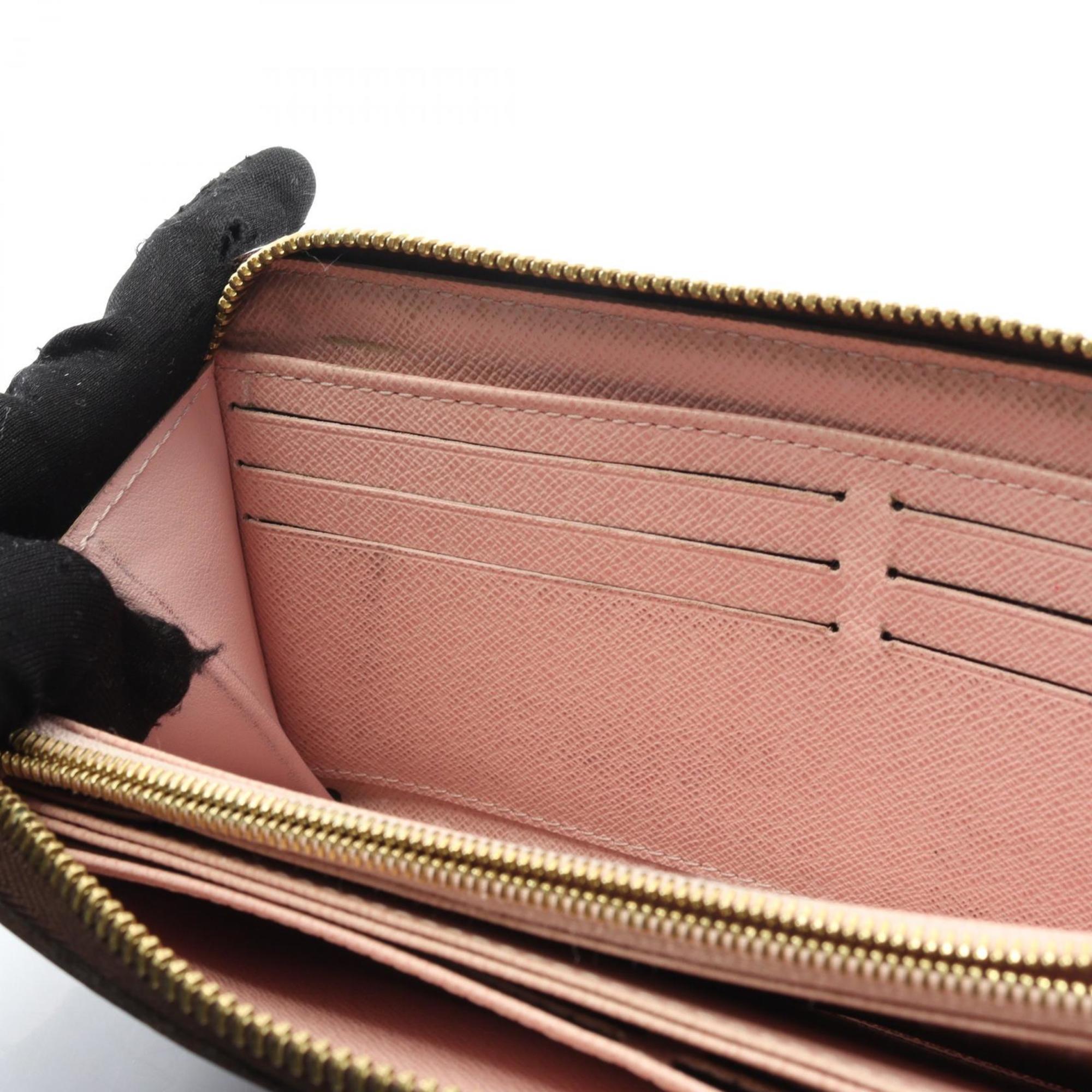Louis Vuitton Brown Monogram Pink Rose Ballerine Monogram Long Wallet (Bi-Fold) (Pre-Owned)
