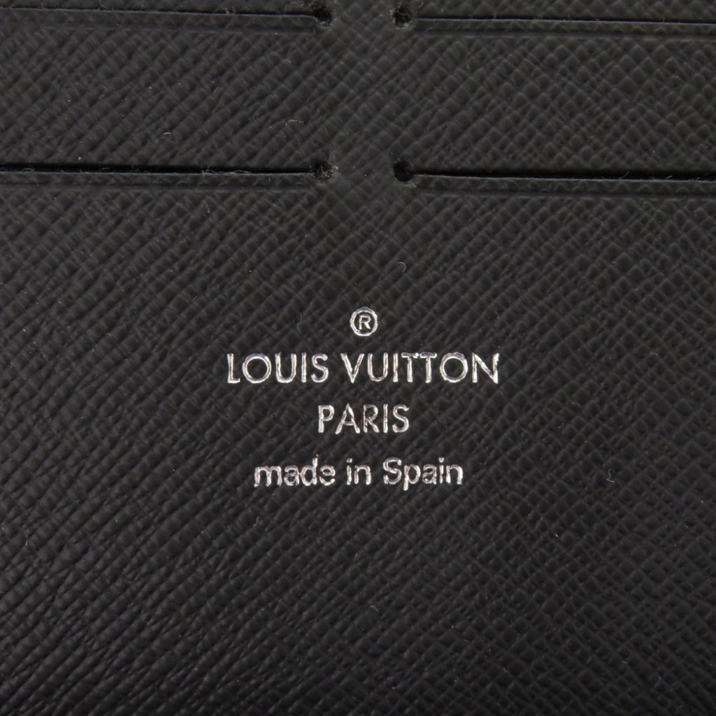 Louis Vuitton Noir Leather Long Wallet (Bi-Fold) (Pre-Owned)