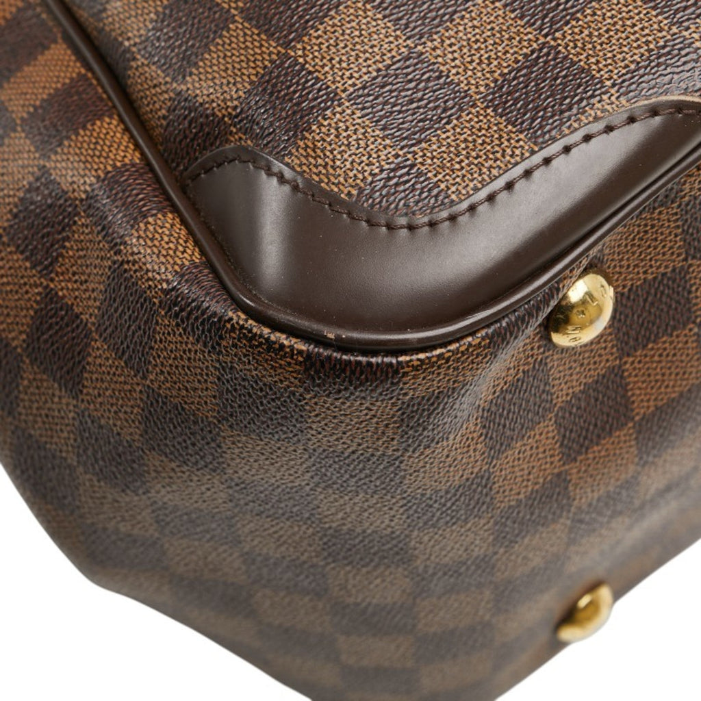 Louis Vuitton Damier Brown Pvc Leather Handbag (Pre-Owned)
