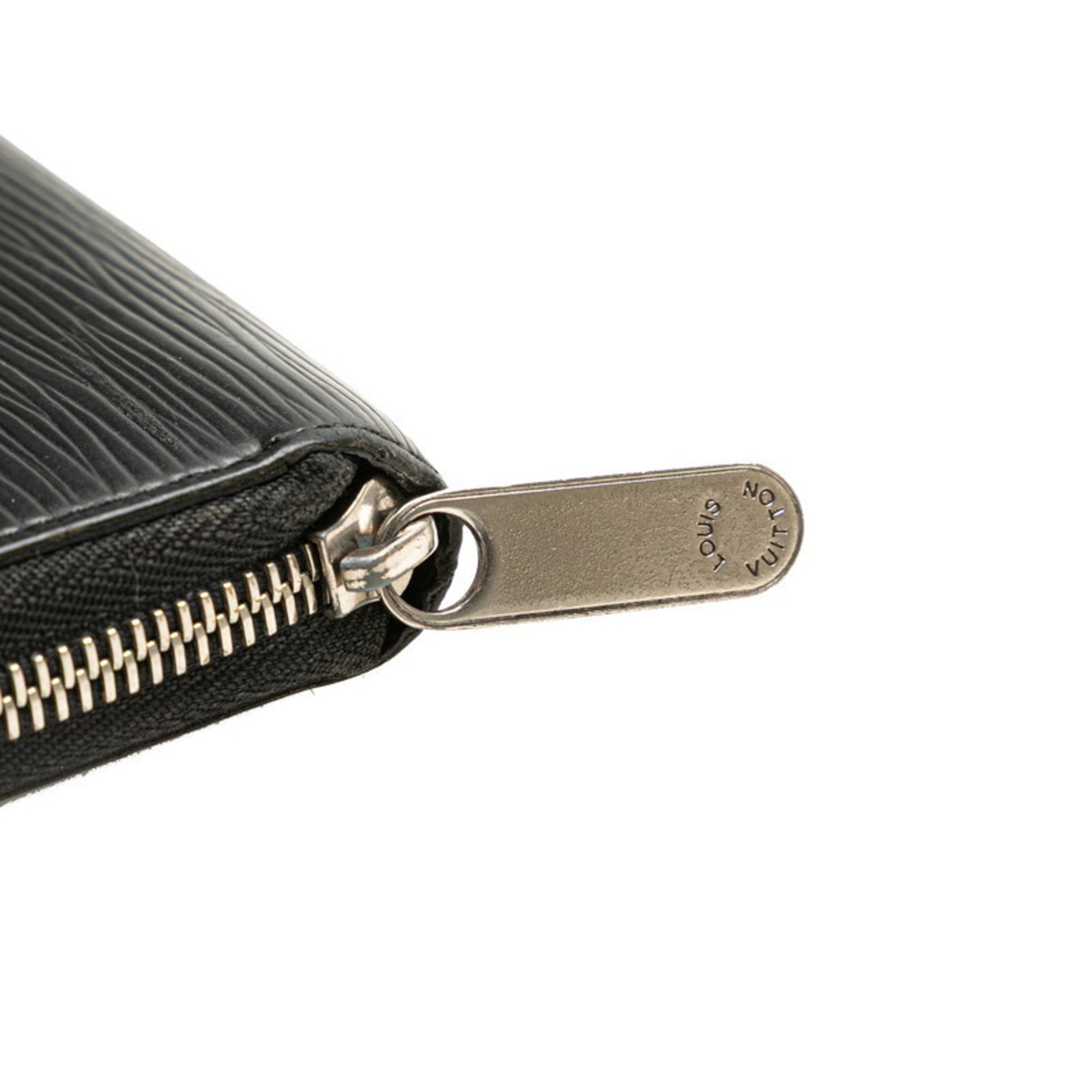 Louis Vuitton Epi Black Leather Long Wallet (Bi-Fold) (Pre-Owned)