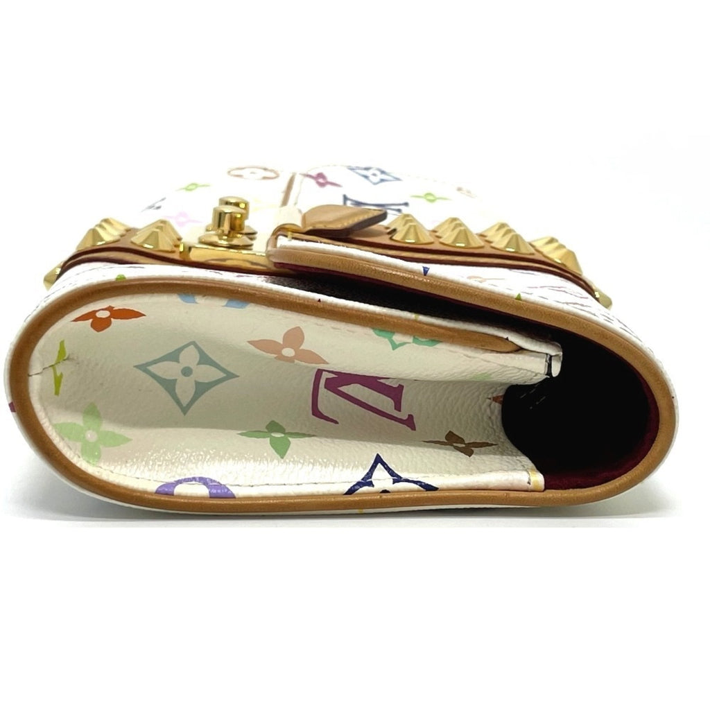 Louis Vuitton Blanc Multi-Color Monogram Multicolore Clutch Bag Pochette (Pre-Owned)
