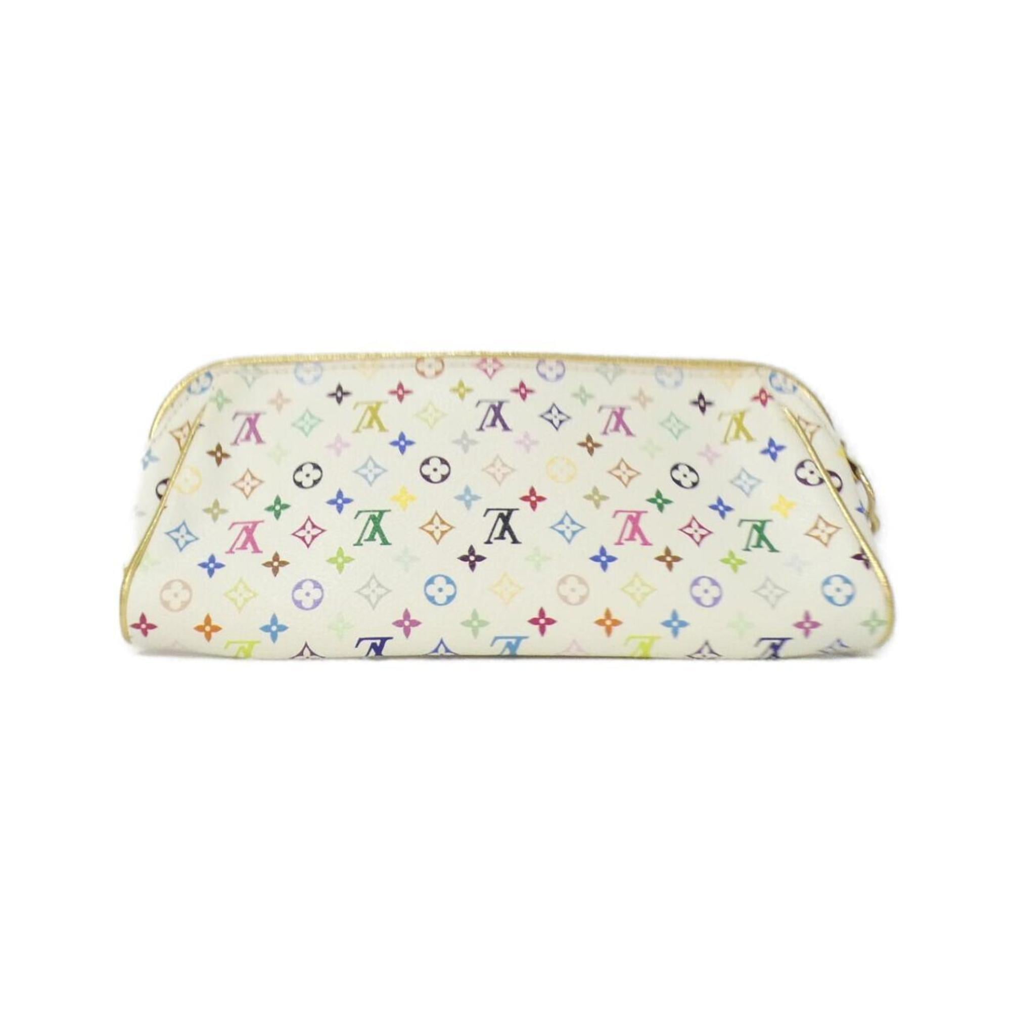 Louis Vuitton White Coated Canvas Pouch (Pre-Owned)