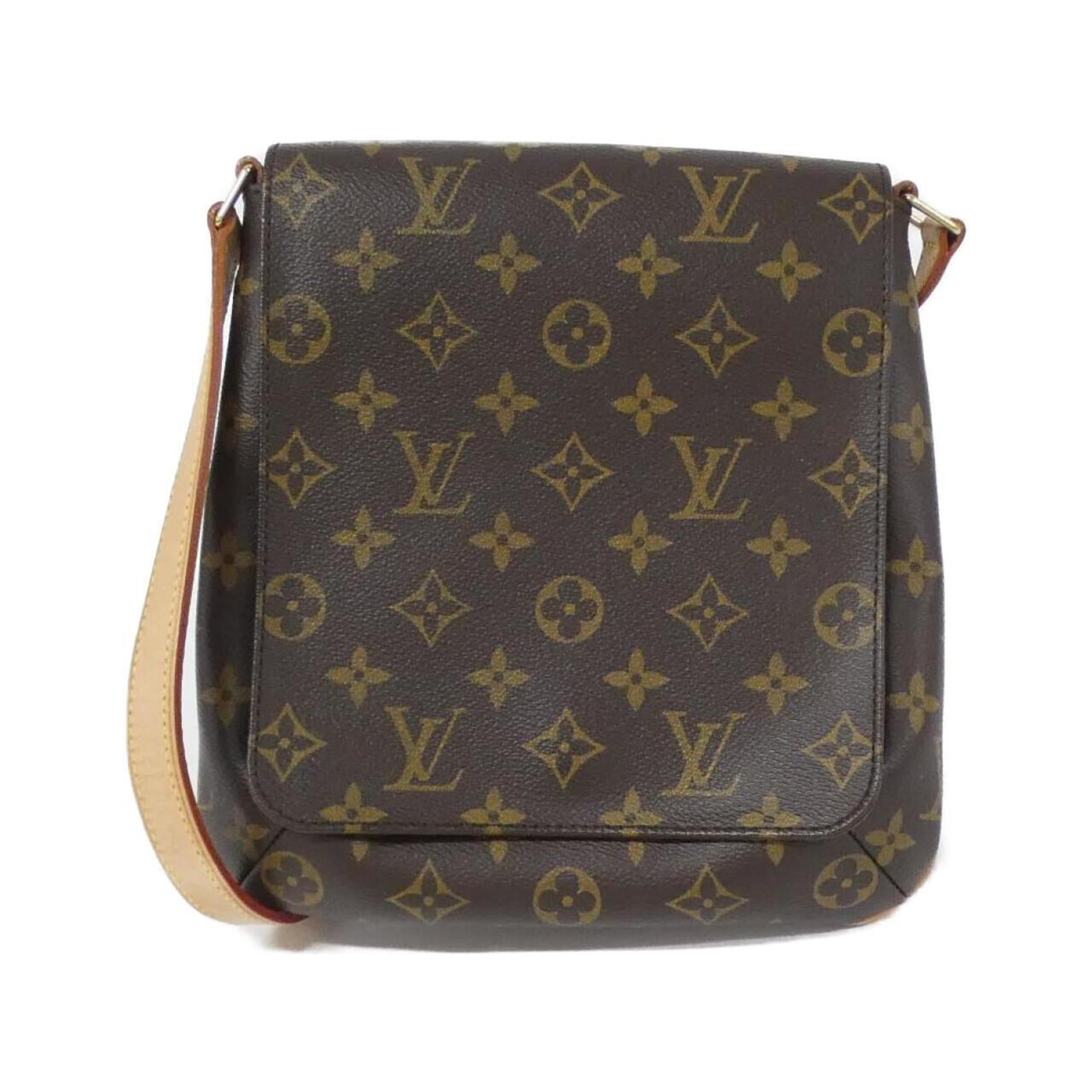 Louis Vuitton Marron Coated Canvas Shoulder Bag (Pre-Owned)