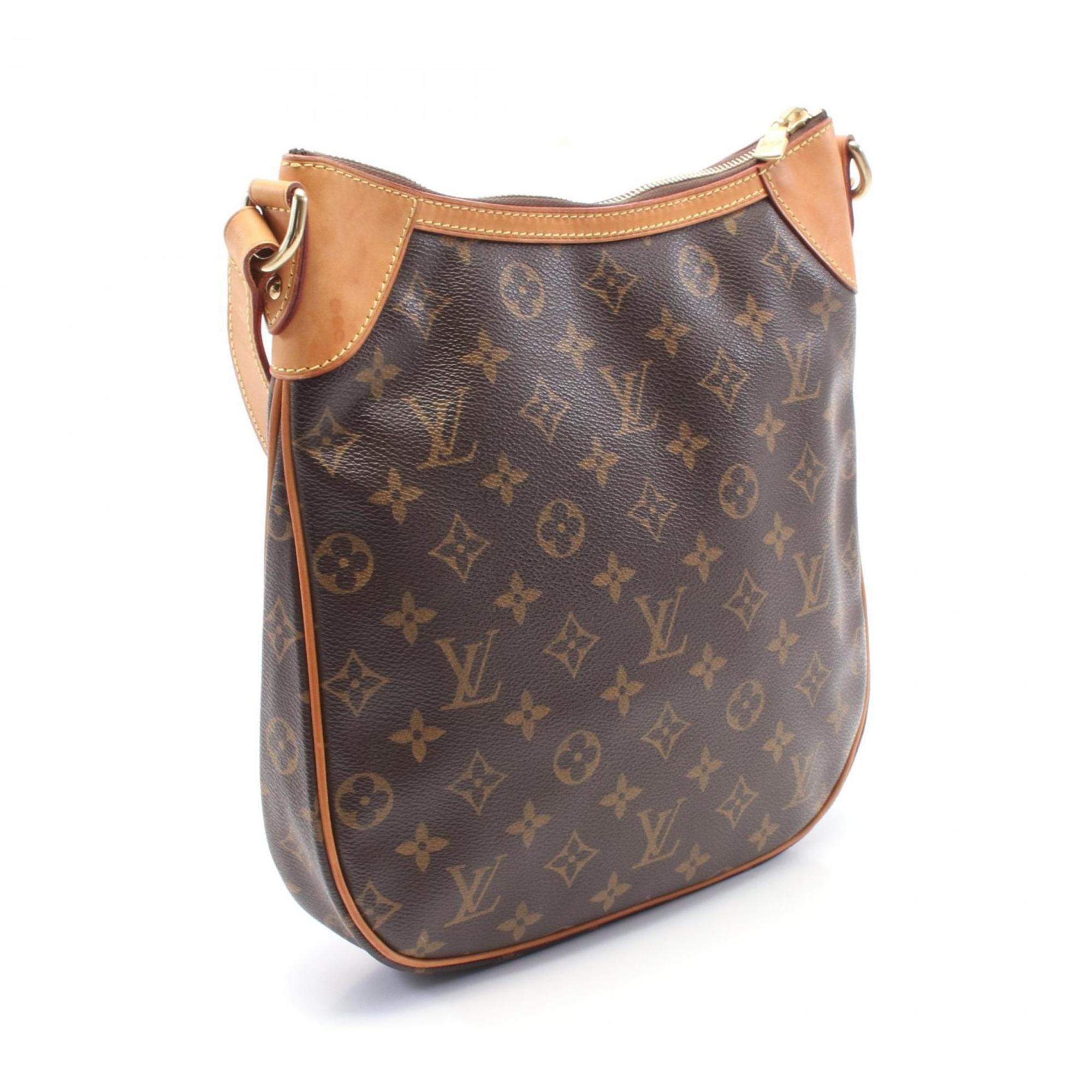 Louis Vuitton Monogram Brown Coated Canvas Leather Shoulder Bag (Pre-Owned)
