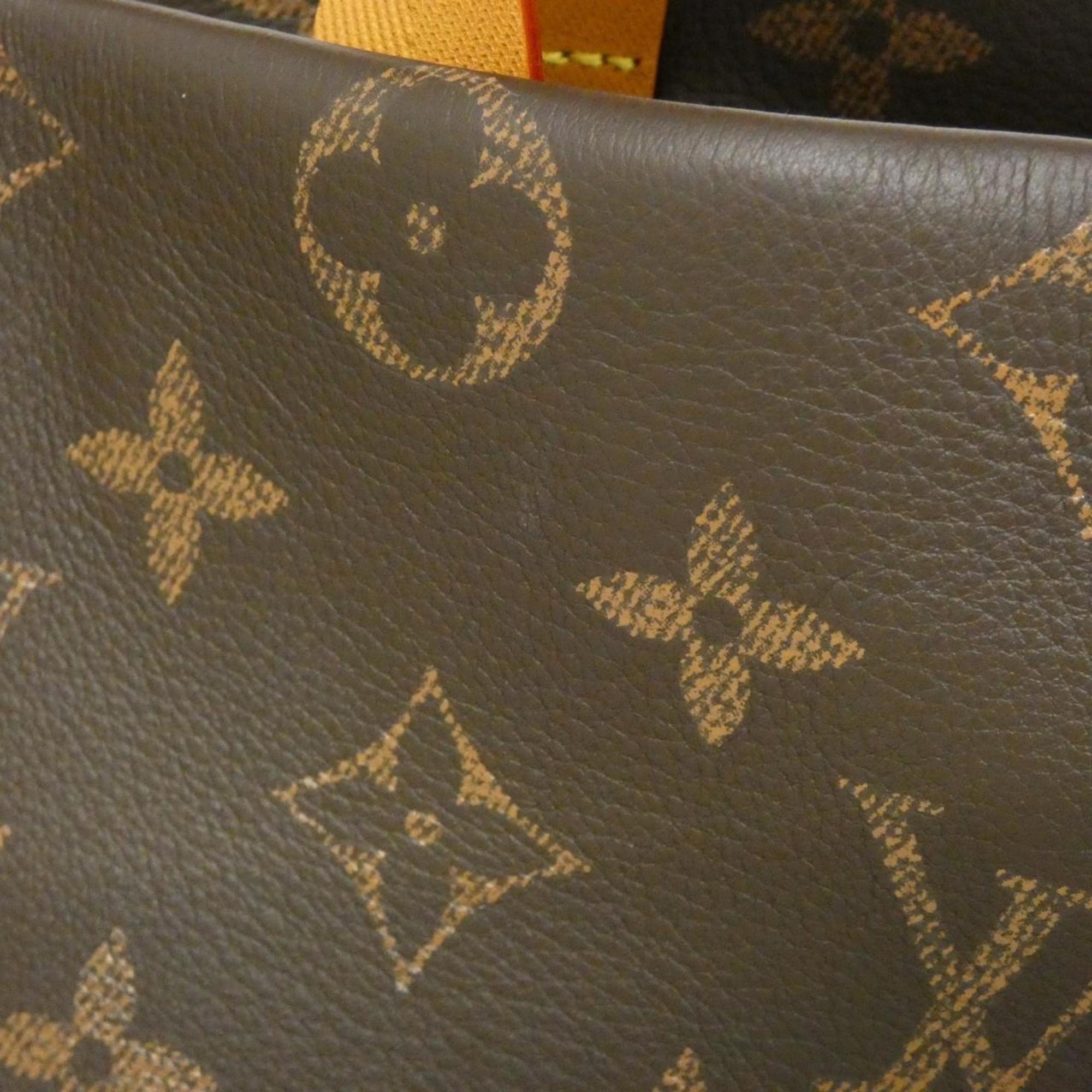 Louis Vuitton Monogram Marron Leather Handbag (Pre-Owned)