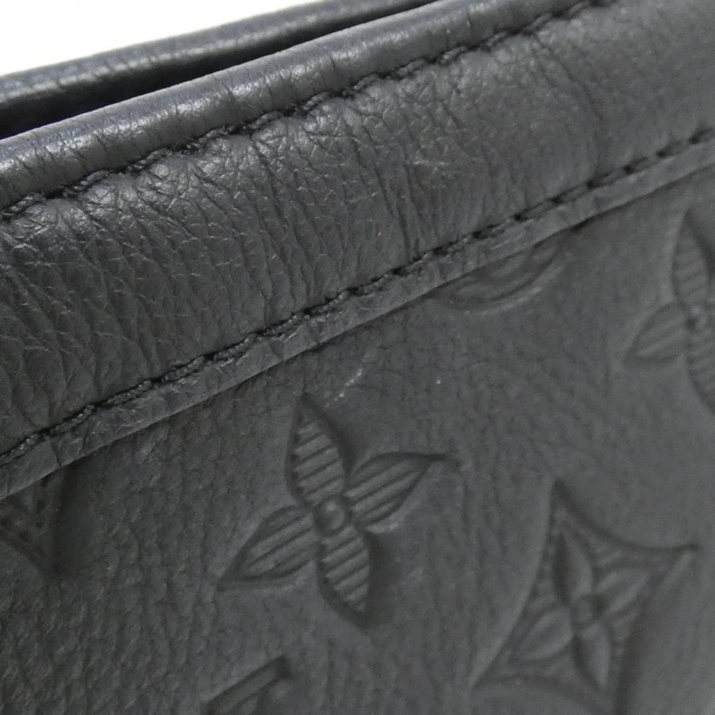Louis Vuitton Black Leather Shoulder Bag (Pre-Owned)