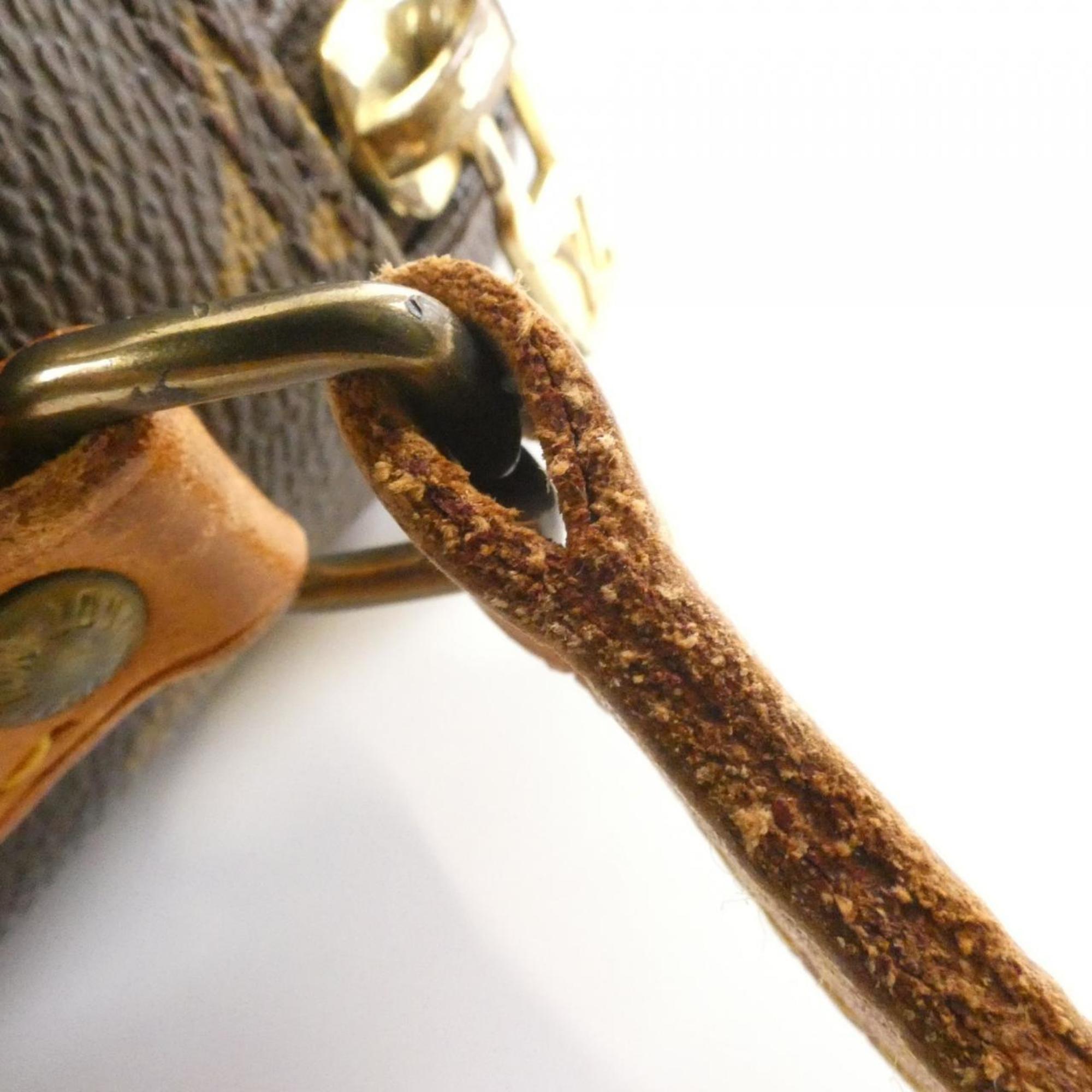Louis Vuitton Marron Coated Canvas Shoulder Bag (Pre-Owned)