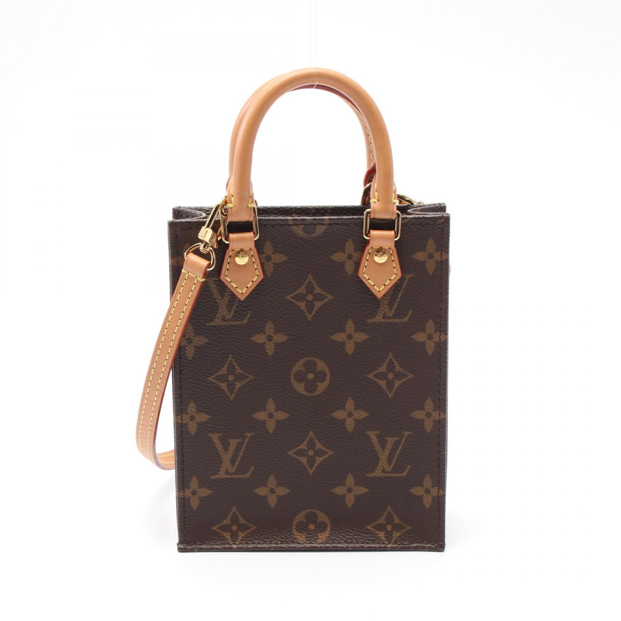 Louis Vuitton Brown Coated Canvas Leather Handbag (Pre-Owned)