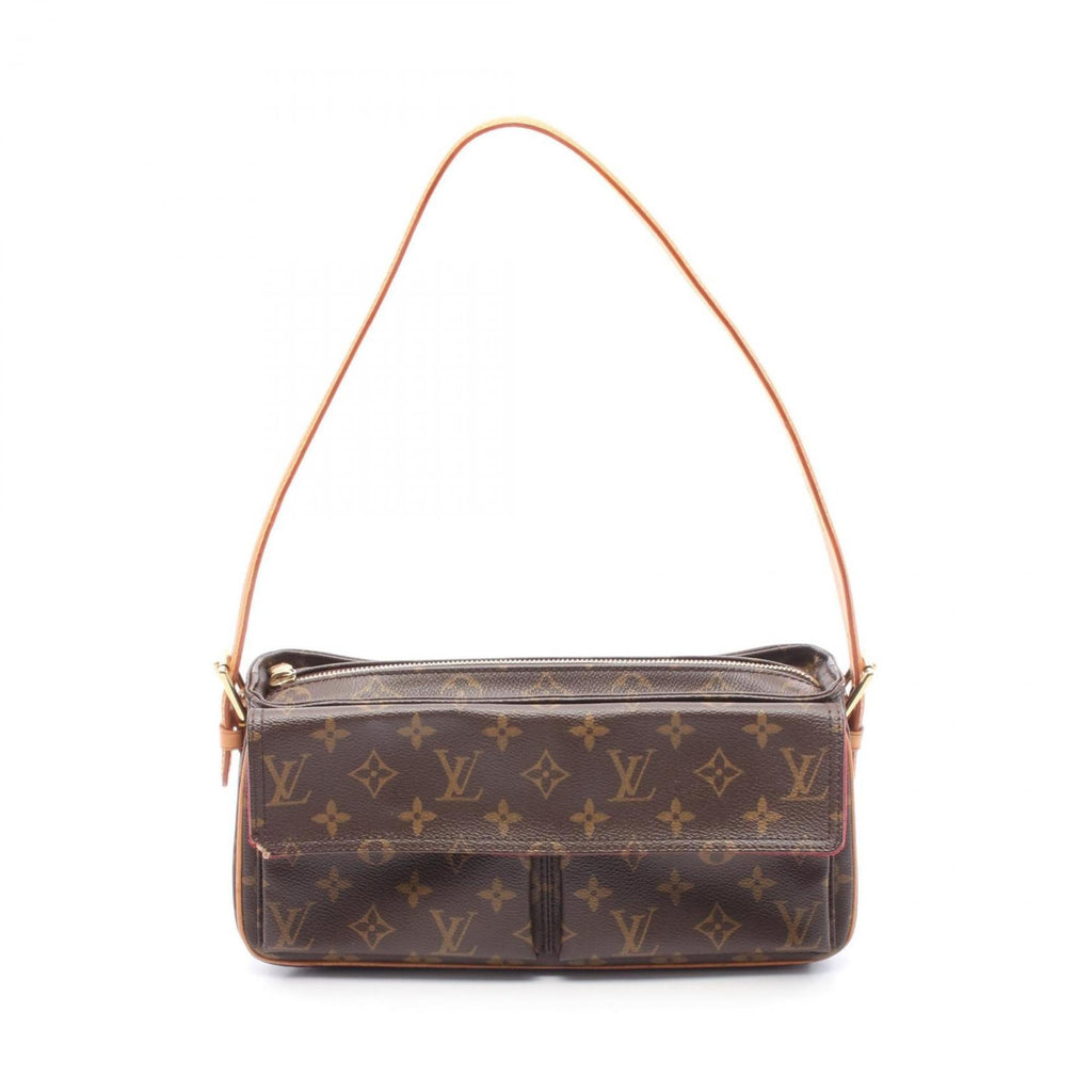 Louis Vuitton Brown Monogram Pvc Coated Canvas Leather Shoulder Bag (Pre-Owned)