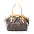 Louis Vuitton Monogram Brown Coated Canvas Leather Handbag (Pre-Owned)