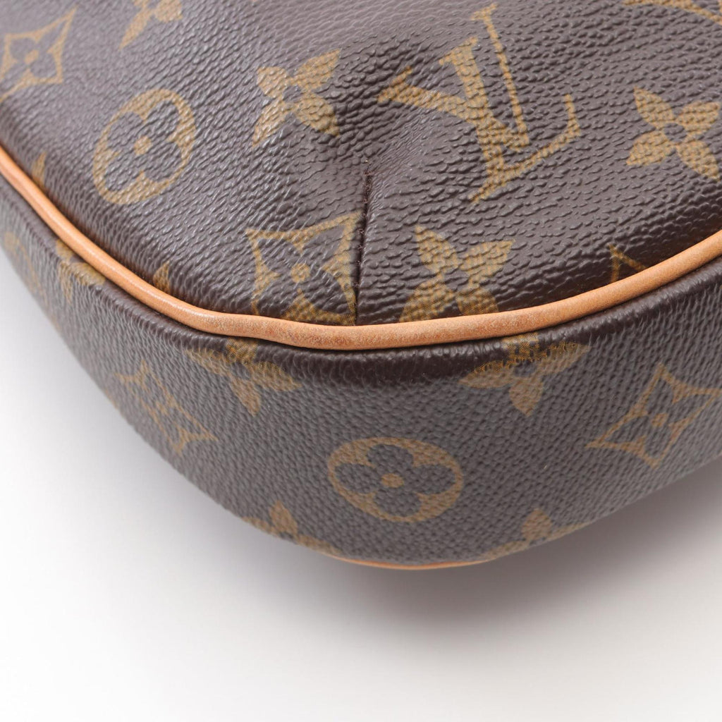 Louis Vuitton Brown Coated Canvas Leather Shoulder Bag (Pre-Owned)