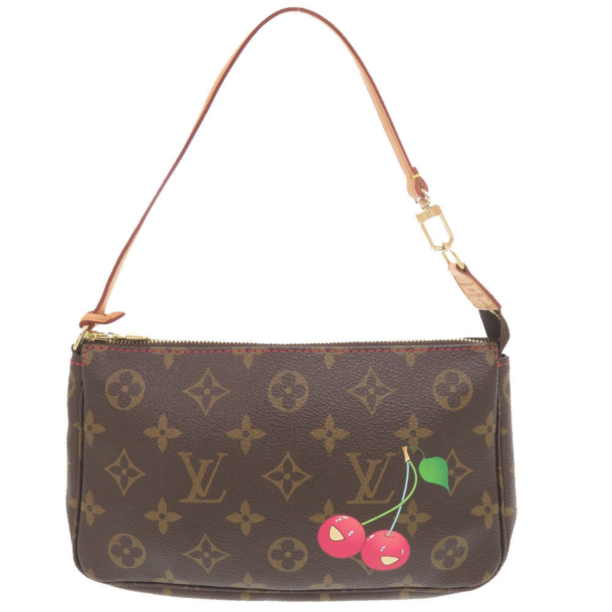 Louis Vuitton Brown Monogram Cherry Monogram Canvas Pochette Pouch (Pre-Owned)