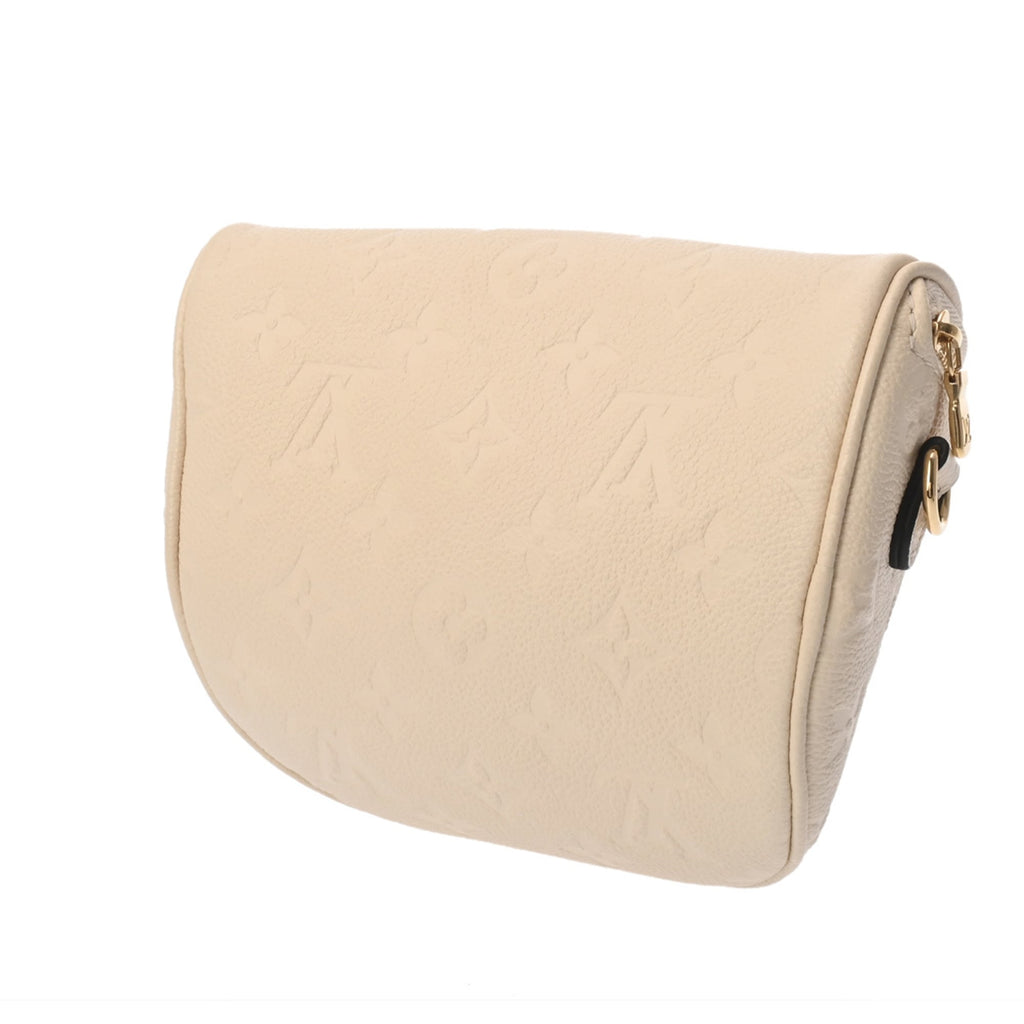Louis Vuitton Cream Leather Shoulder Bag (Pre-Owned)