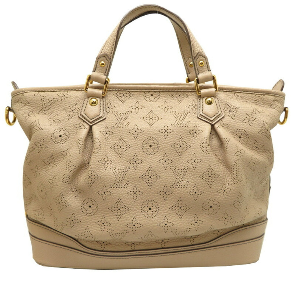 Louis Vuitton Beige Monogram Leather Handbag (Pre-Owned)