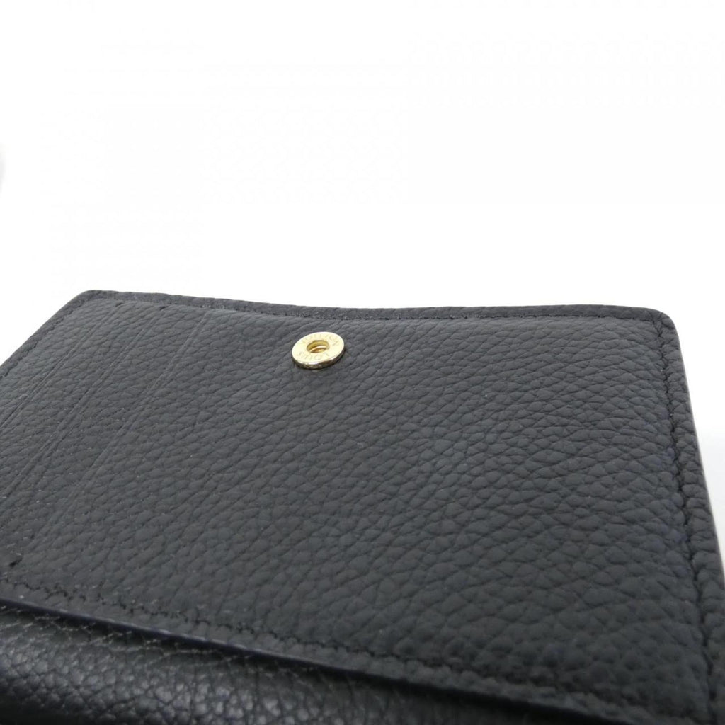 Louis Vuitton Black Leather Wallet (Bi-Fold) (Pre-Owned)