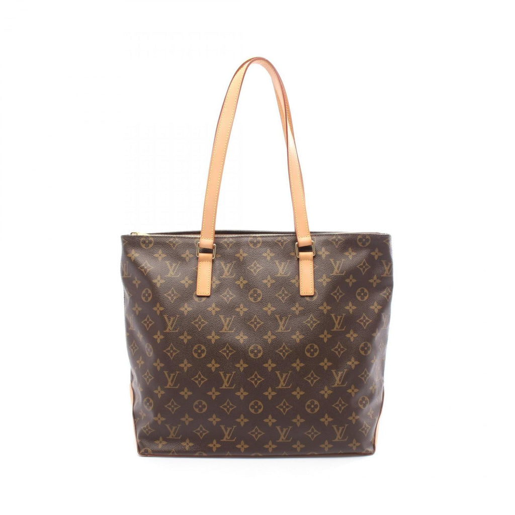 Louis Vuitton Brown Coated Canvas Leather Tote Bag (Pre-Owned)