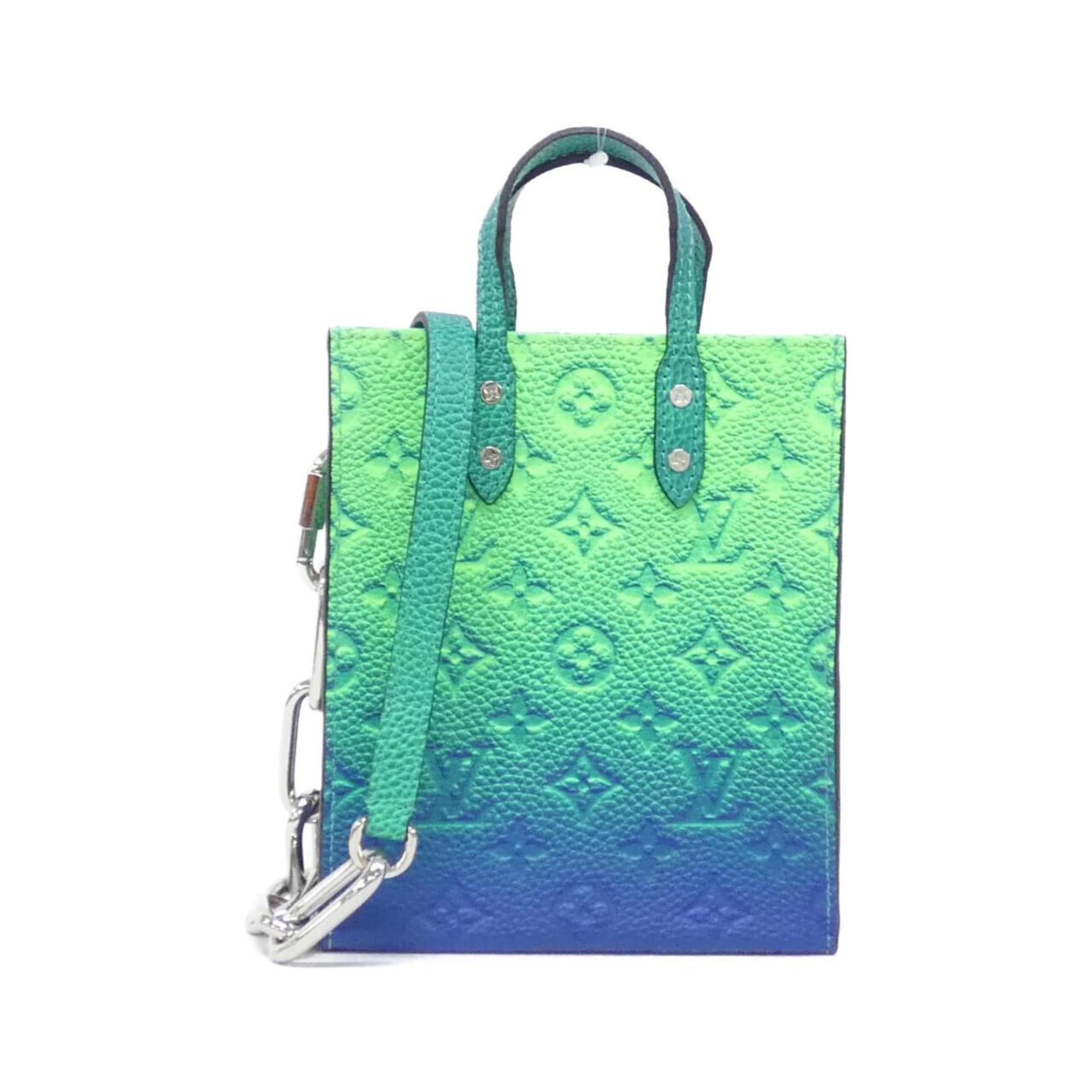 Louis Vuitton Blue Vert Leather Shoulder Bag (Pre-Owned)