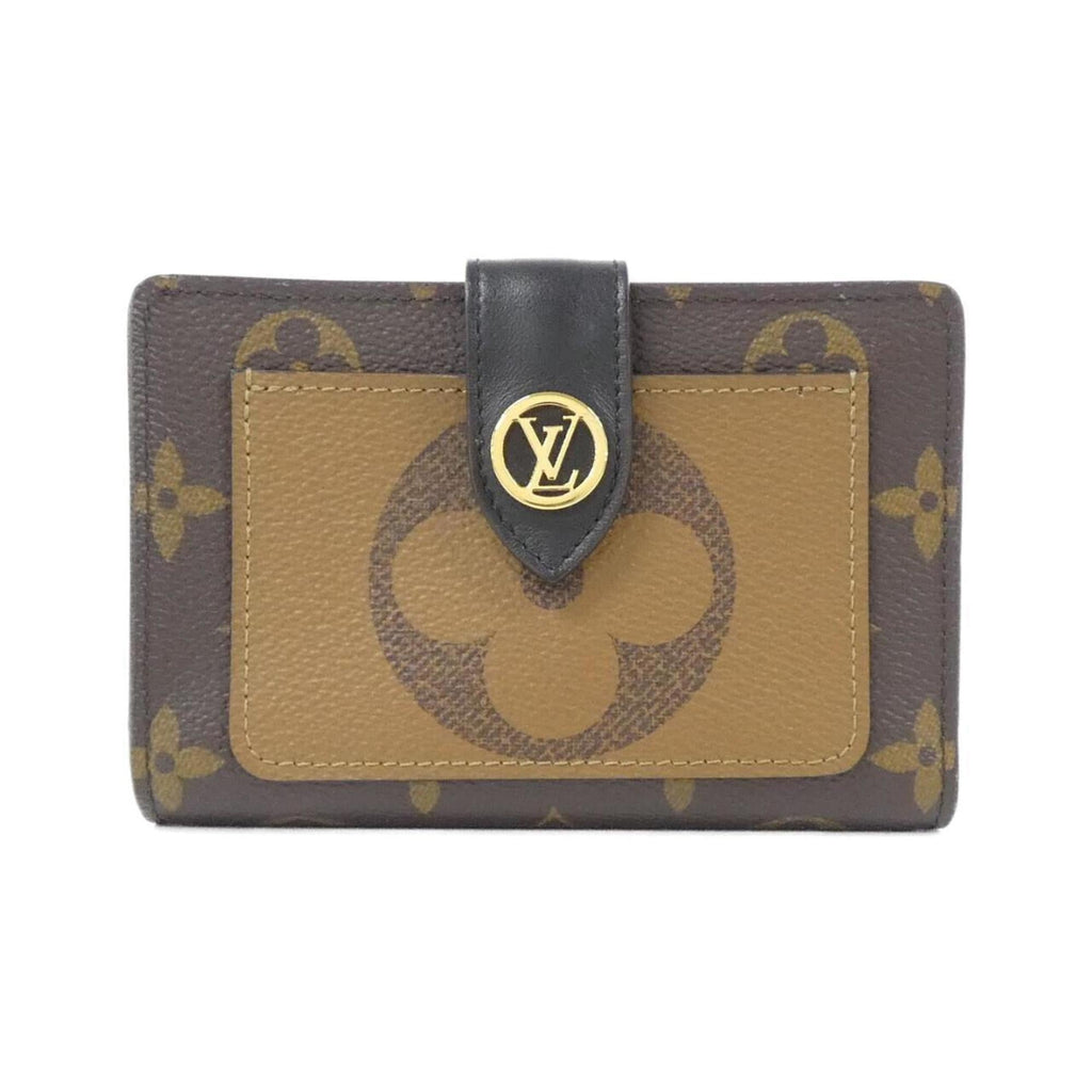 Louis Vuitton Marron Coated Canvas Wallet (Bi-Fold) (Pre-Owned)