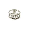 Interlocking G Ring Sterling Silver