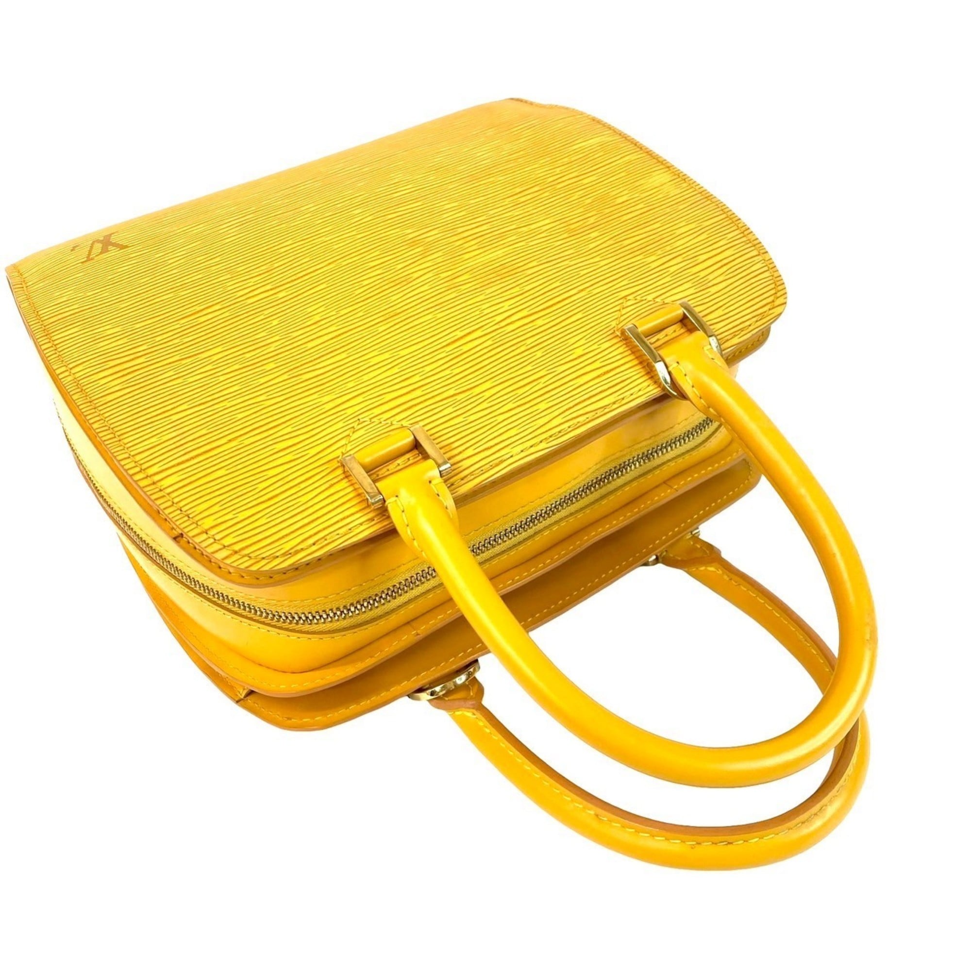 Louis Vuitton Yellow Epi Leather Handbag (Pre-Owned)