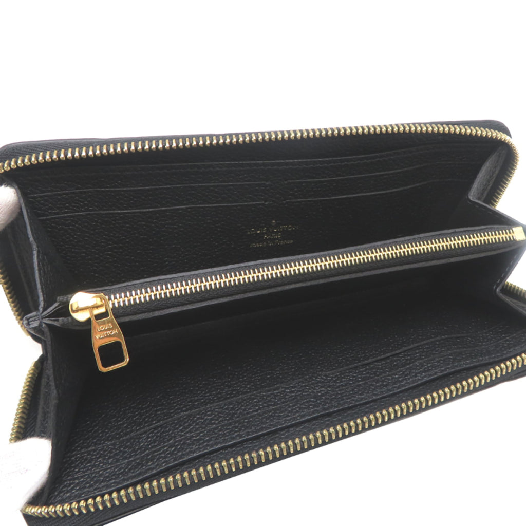 Louis Vuitton Black Noir Monogram Empreinte Long Wallet (Bi-Fold) (Pre-Owned)