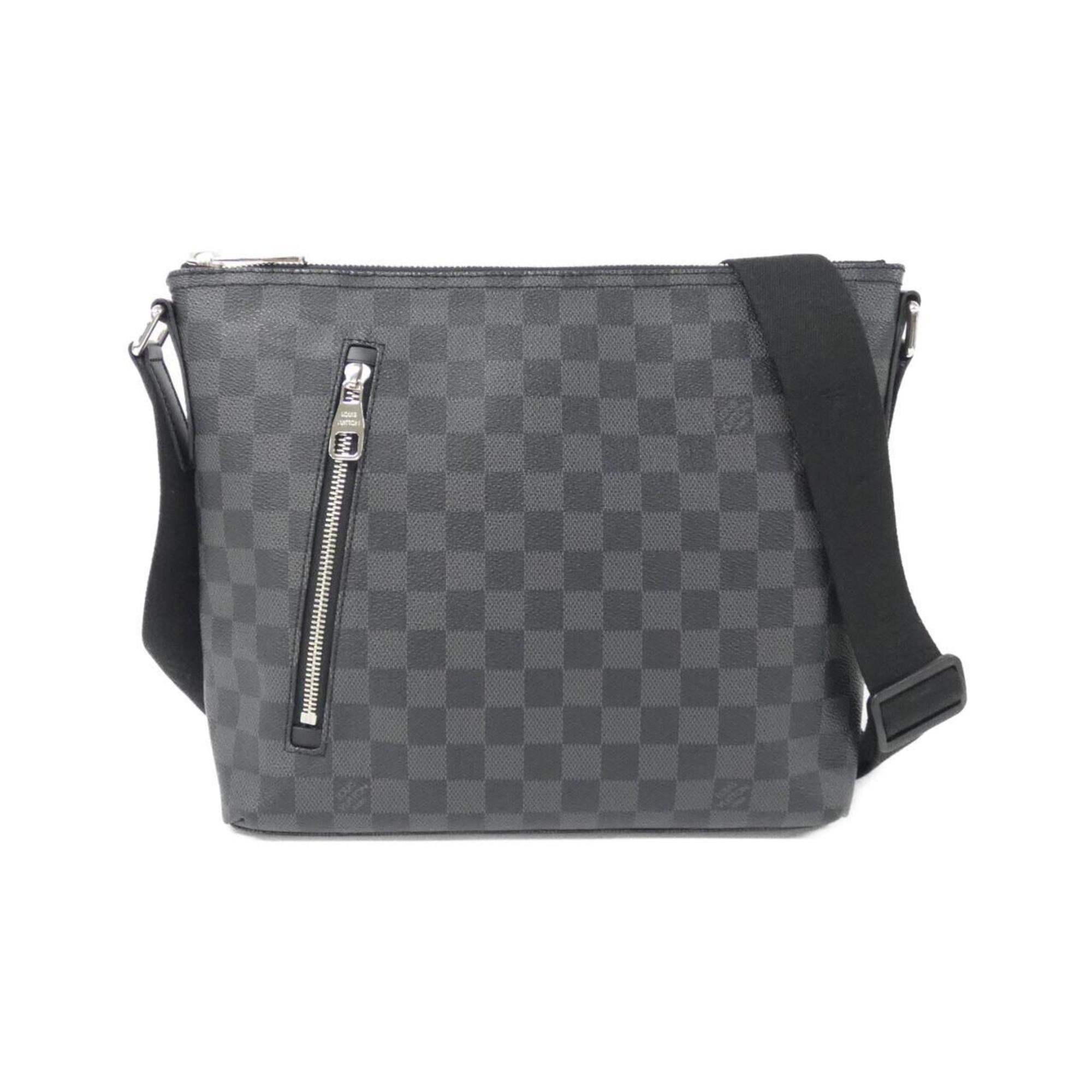 Louis Vuitton Gray Coated Canvas Shoulder Bag (Pre-Owned)